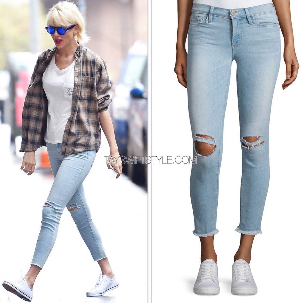 Frame Le Skinny de Jeanne Jeans in Honeywood